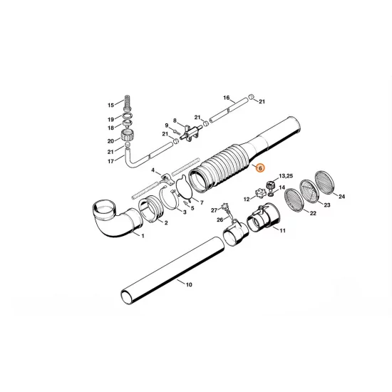 STIHL  Wąż fałdzisty Ø 67 mm 4203 701 6102